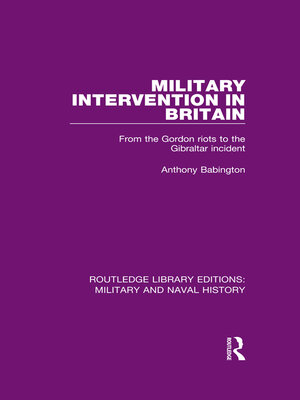 cover image of Military Intervention in Britain